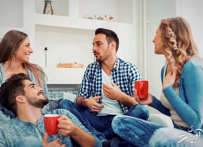 رفتار درست با شوهر در جمع رفتار با زن در جمع